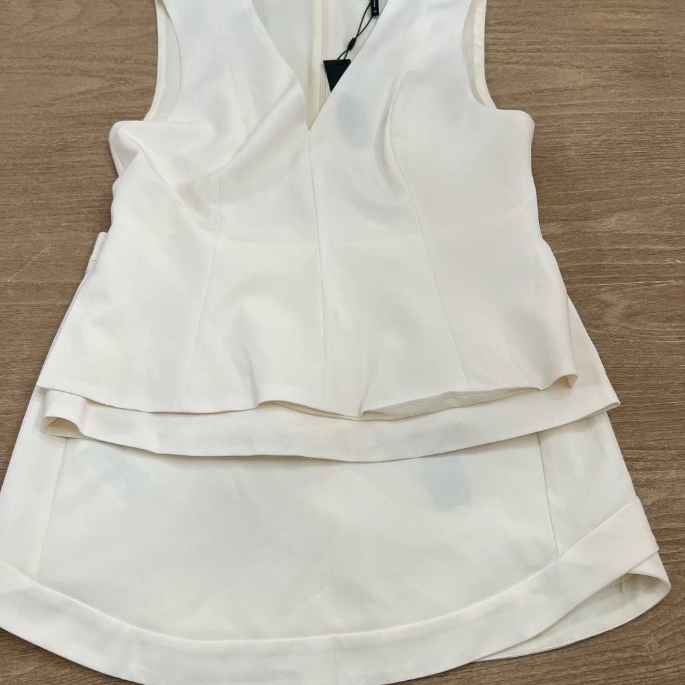 Bcbgmaxazaria ivory skirt and top set size medium NWT
